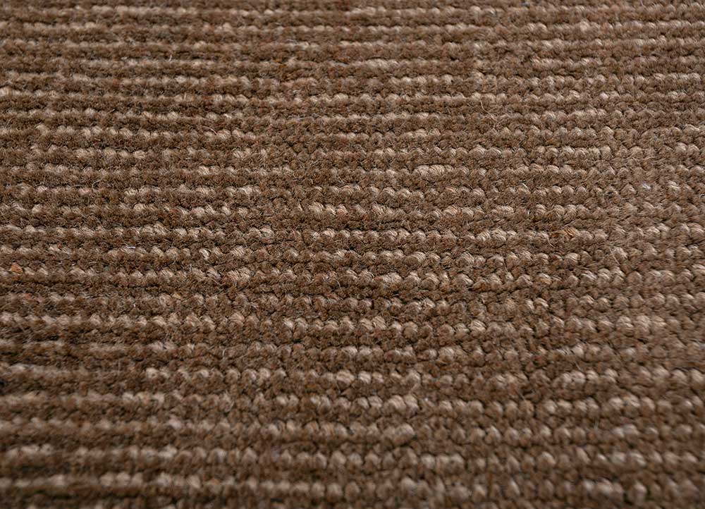 acar beige and brown jute and hemp Hand Loom Rug - CloseUp