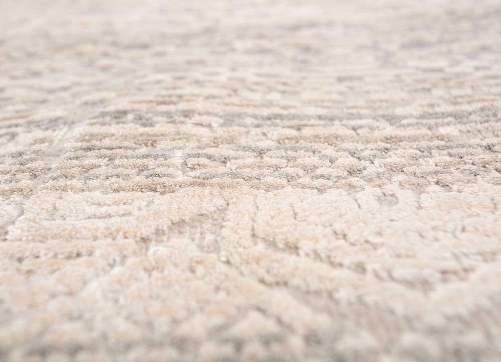 konstrukt blue wool and bamboo silk Hand Loom Rug - CloseUp konstrukt blue wool and bamboo silk Hand Loom Rug - CloseUp