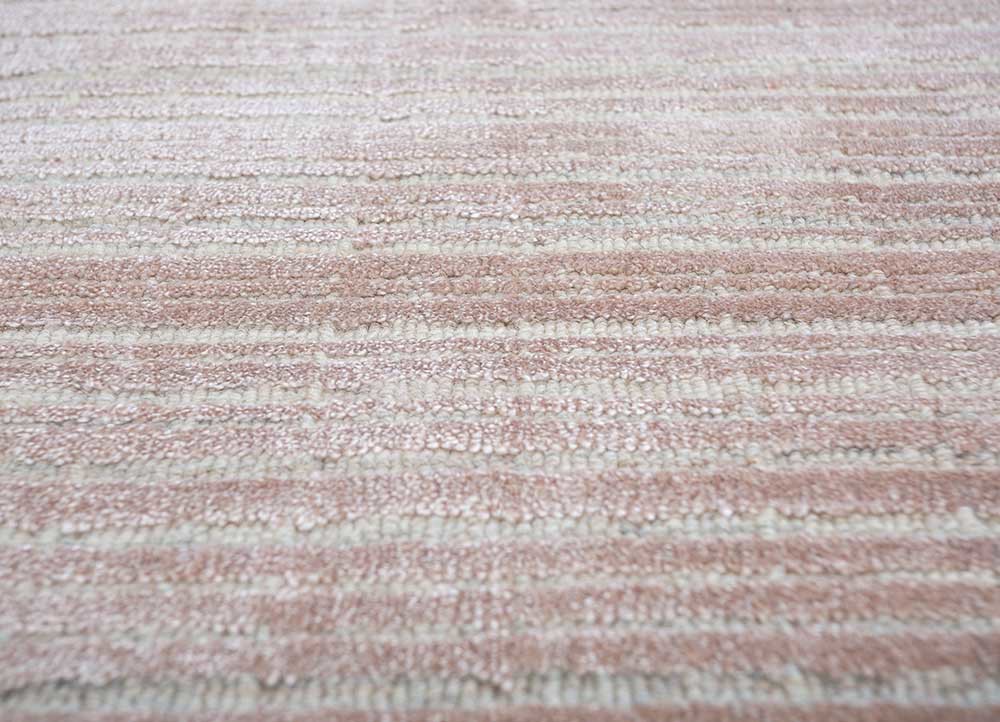 basis beige and brown wool and bamboo silk Hand Loom Rug - CloseUp basis beige and brown wool and bamboo silk Hand Loom Rug - CloseUp