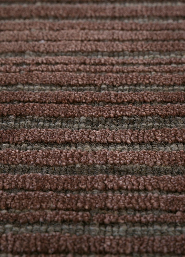 basis beige and brown wool and bamboo silk Hand Loom Rug - CloseUp basis beige and brown wool and bamboo silk Hand Loom Rug - CloseUp