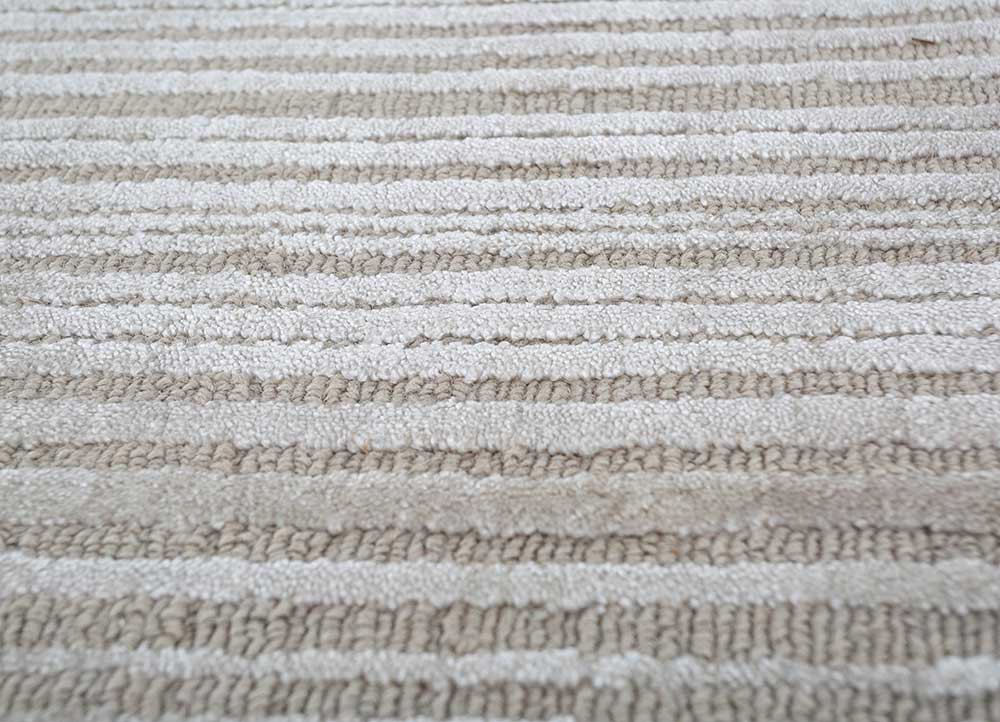 basis ivory wool and bamboo silk Hand Loom Rug - CloseUp basis ivory wool and bamboo silk Hand Loom Rug - CloseUp