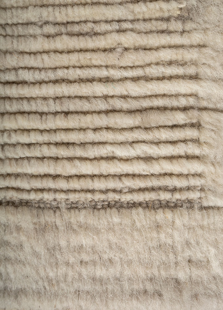 contour ivory wool Flat Weaves Rug - CloseUp