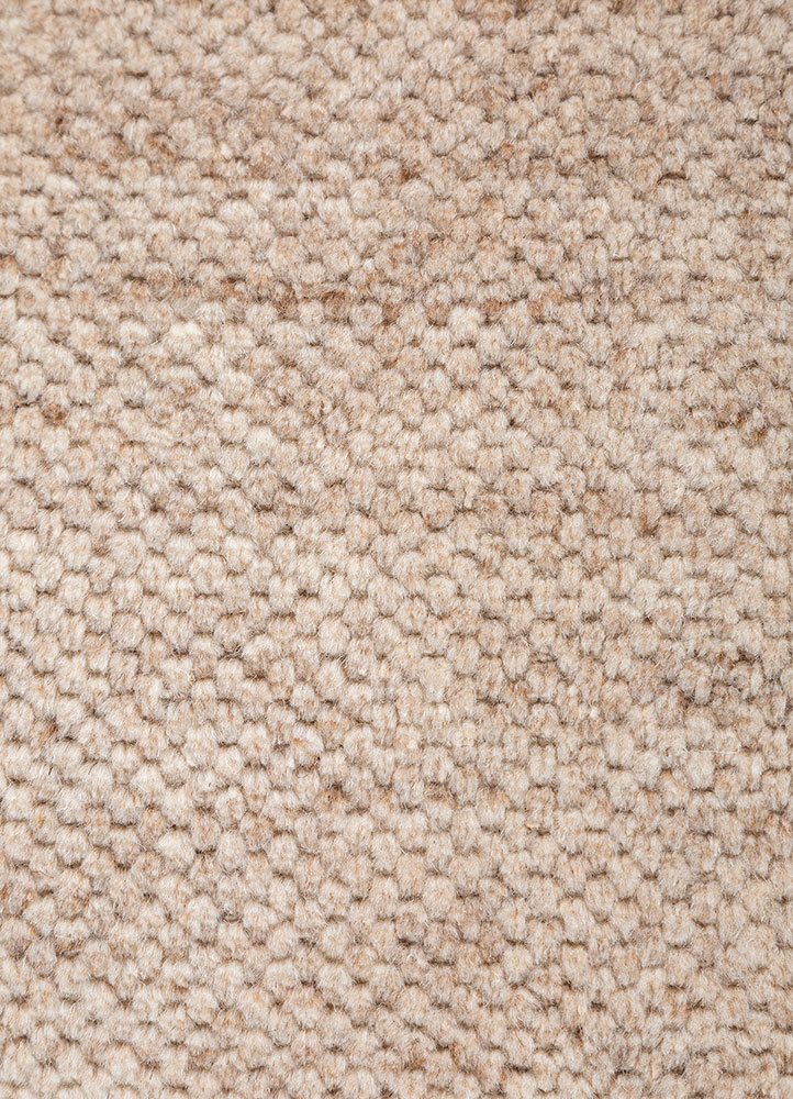 contour beige and brown wool Flat Weaves Rug - CloseUp