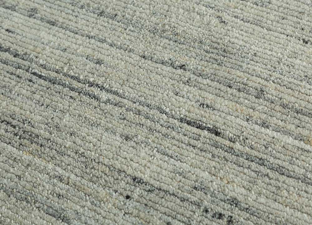 contour grey and black wool and viscose Hand Loom Rug - CloseUp contour grey and black wool and viscose Hand Loom Rug - CloseUp