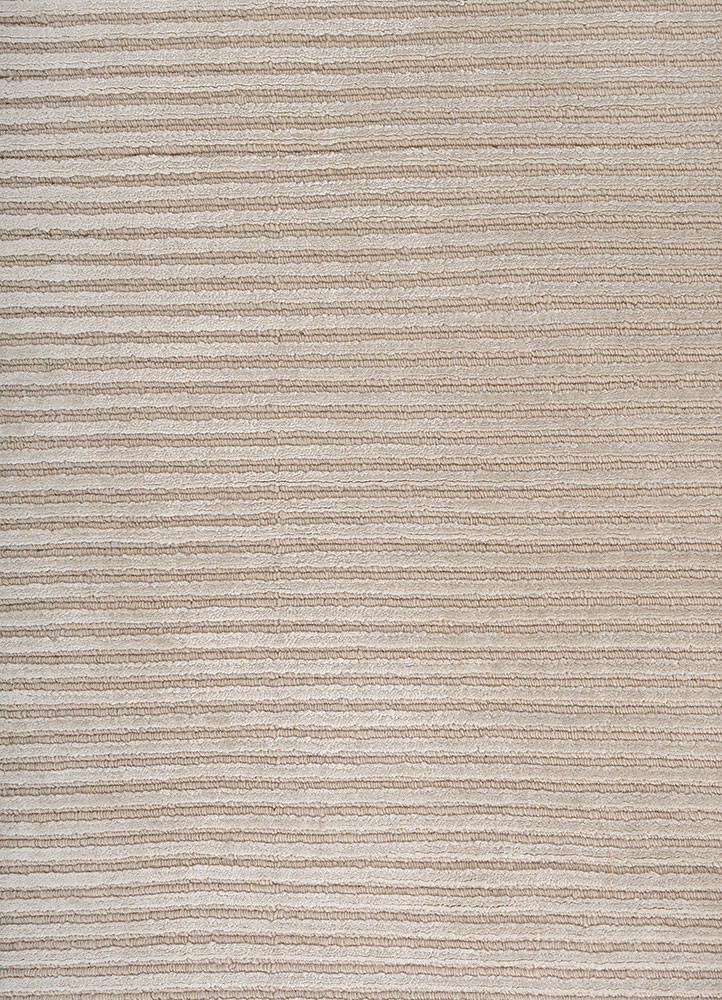 basis ivory wool and viscose Hand Loom Rug - CloseUp basis ivory wool and viscose Hand Loom Rug - CloseUp