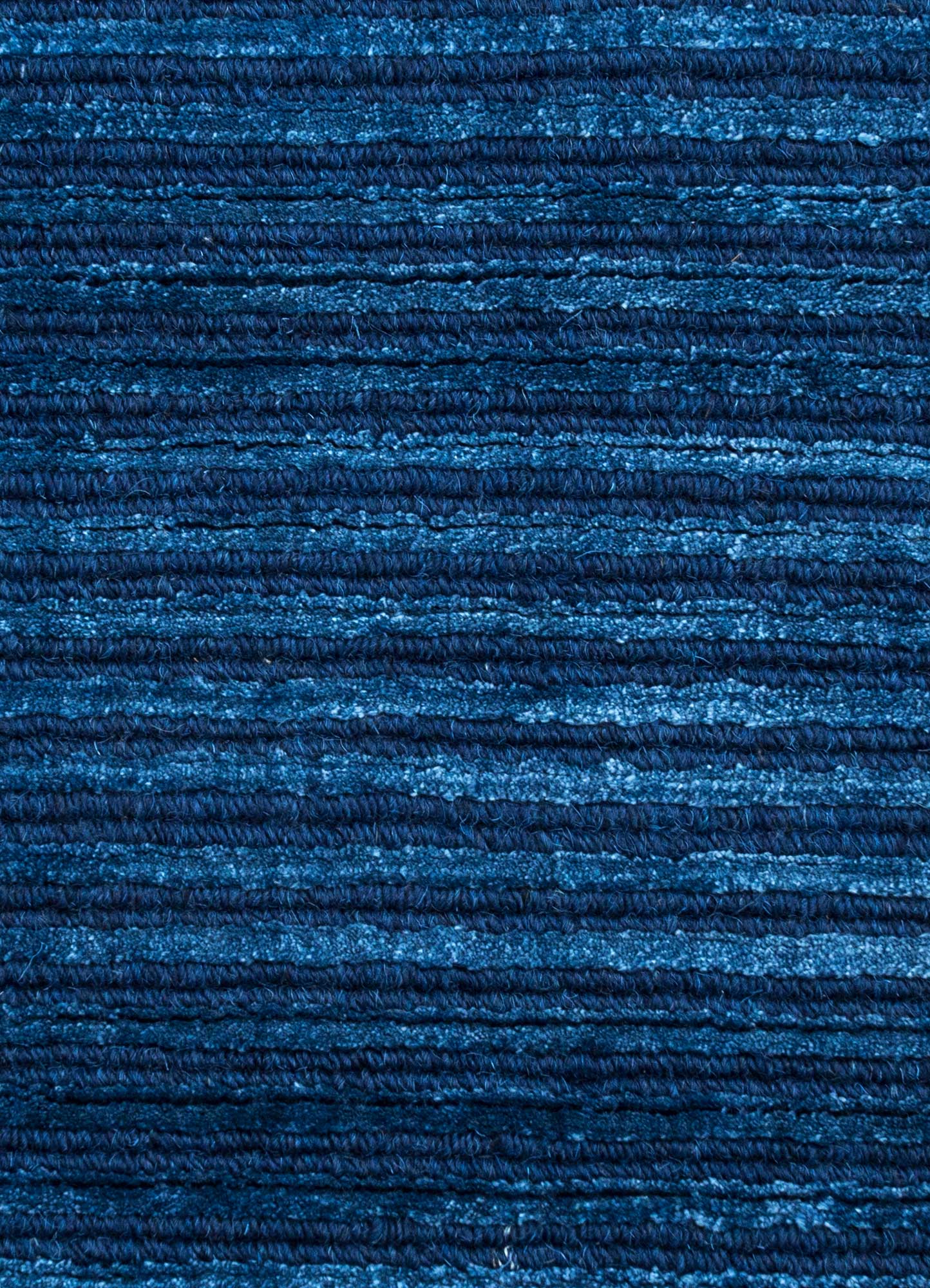 basis blue wool and viscose Hand Loom Rug - CloseUp