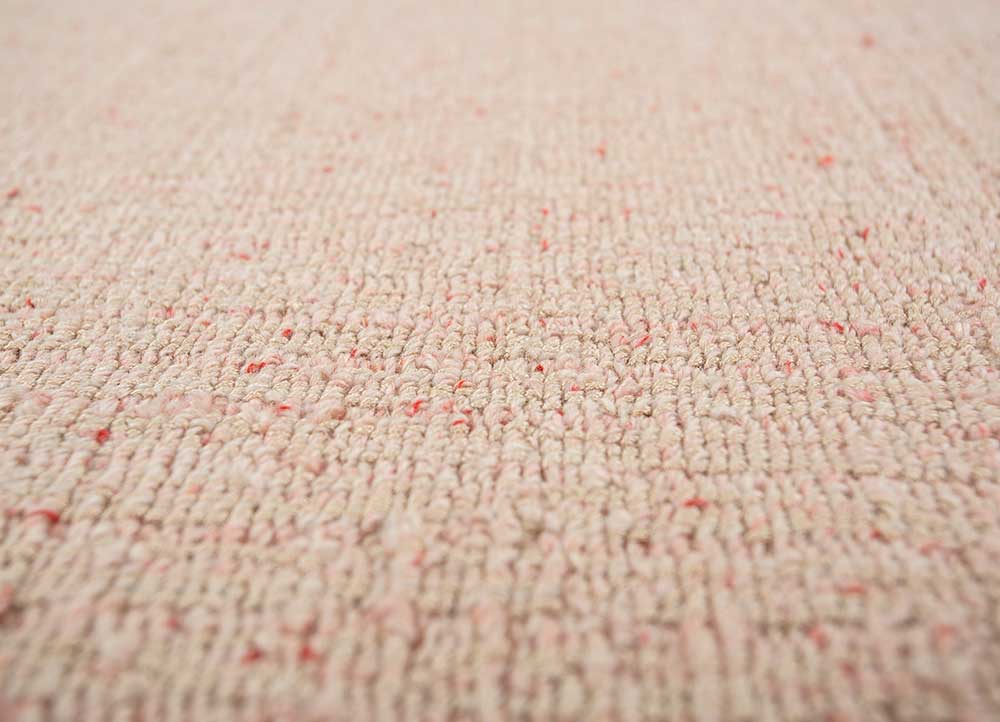 acar pink and purple wool and viscose Hand Loom Rug - CloseUp