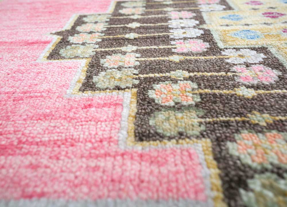 savana multi wool Hand Knotted Rug - CloseUp