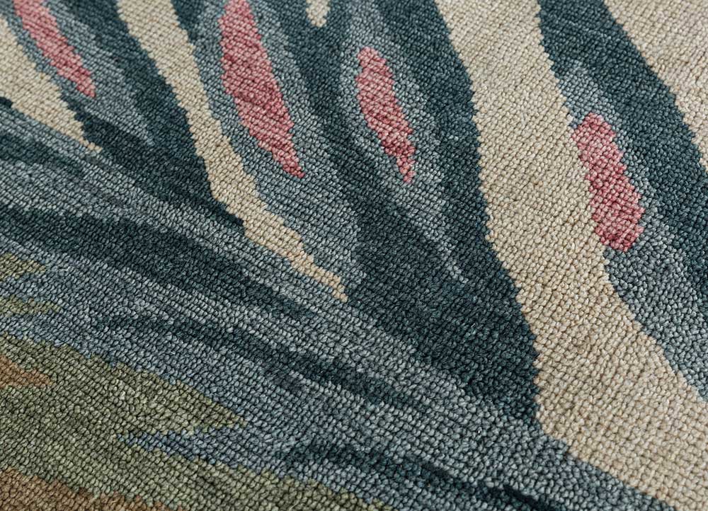 pansy multi wool Hand Knotted Rug - CloseUp pansy multi wool Hand Knotted Rug - CloseUp