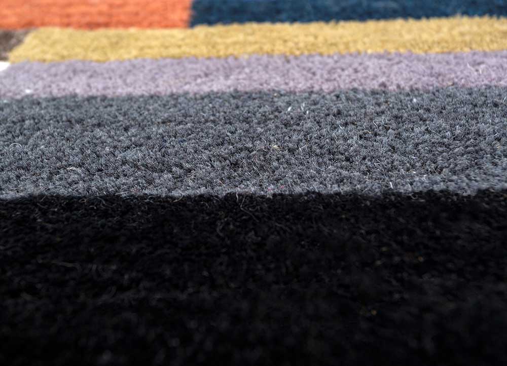 acar multi wool and viscose Hand Tufted Rug - CloseUp