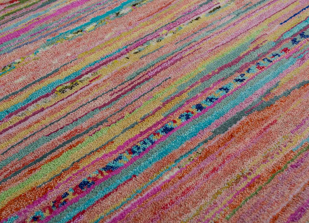 manchaha pink and purple wool and bamboo silk Hand Knotted Rug - CloseUp manchaha pink and purple wool and bamboo silk Hand Knotted Rug - CloseUp