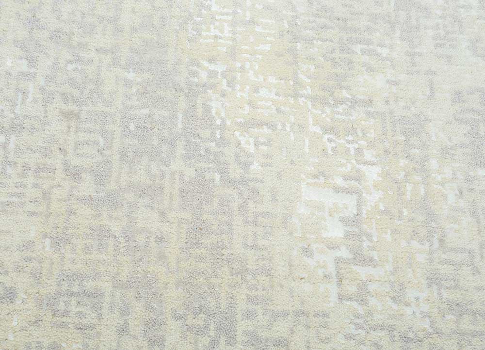 uvenuti ivory wool and bamboo silk Hand Knotted Rug - CloseUp uvenuti ivory wool and bamboo silk Hand Knotted Rug - CloseUp