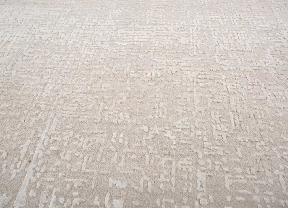 uvenuti ivory wool and bamboo silk Hand Knotted Rug - CloseUp uvenuti ivory wool and bamboo silk Hand Knotted Rug - CloseUp