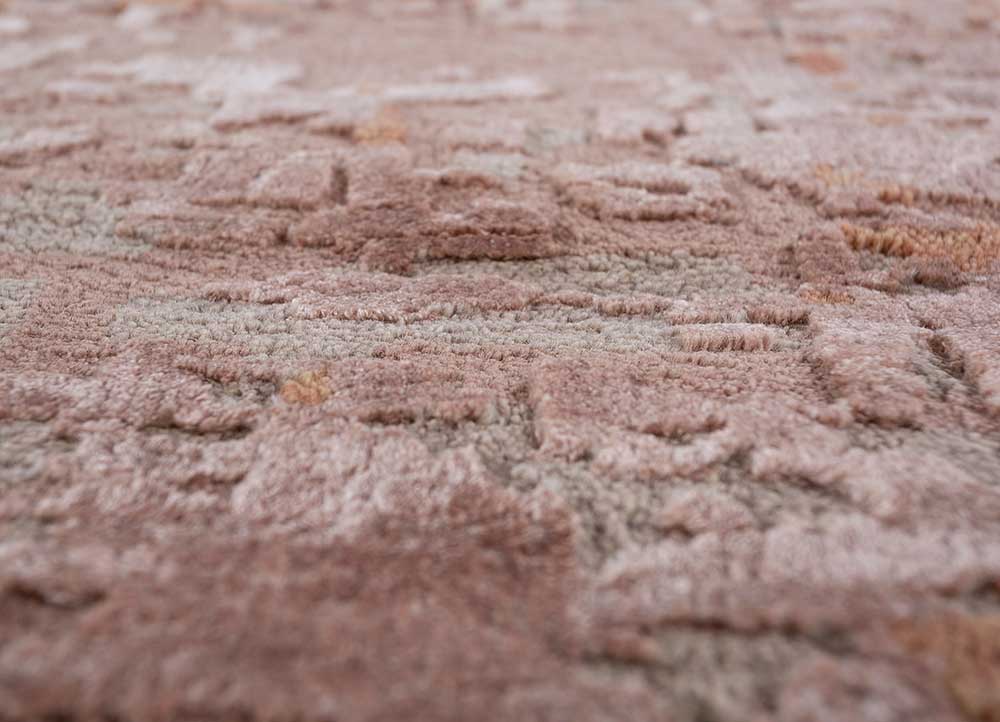 uvenuti pink and purple wool and bamboo silk Hand Knotted Rug - CloseUp uvenuti pink and purple wool and bamboo silk Hand Knotted Rug - CloseUp