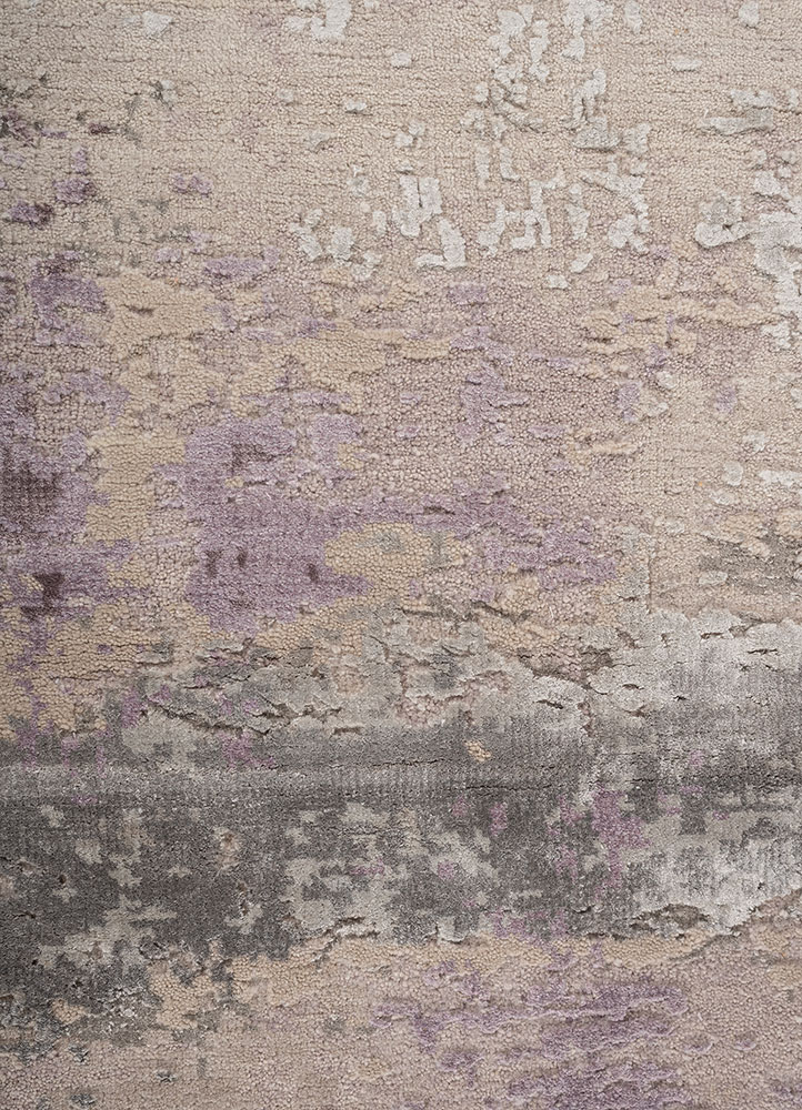 uvenuti ivory wool and bamboo silk Hand Knotted Rug - CloseUp uvenuti ivory wool and bamboo silk Hand Knotted Rug - CloseUp