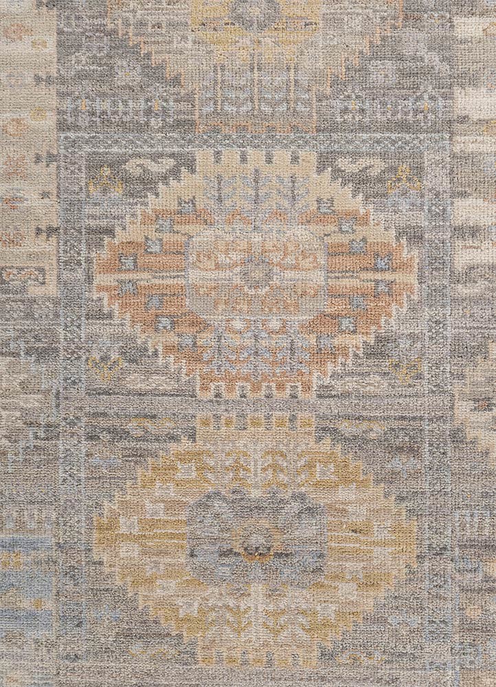savana grey and black wool Hand Knotted Rug - CloseUp savana grey and black wool Hand Knotted Rug - CloseUp