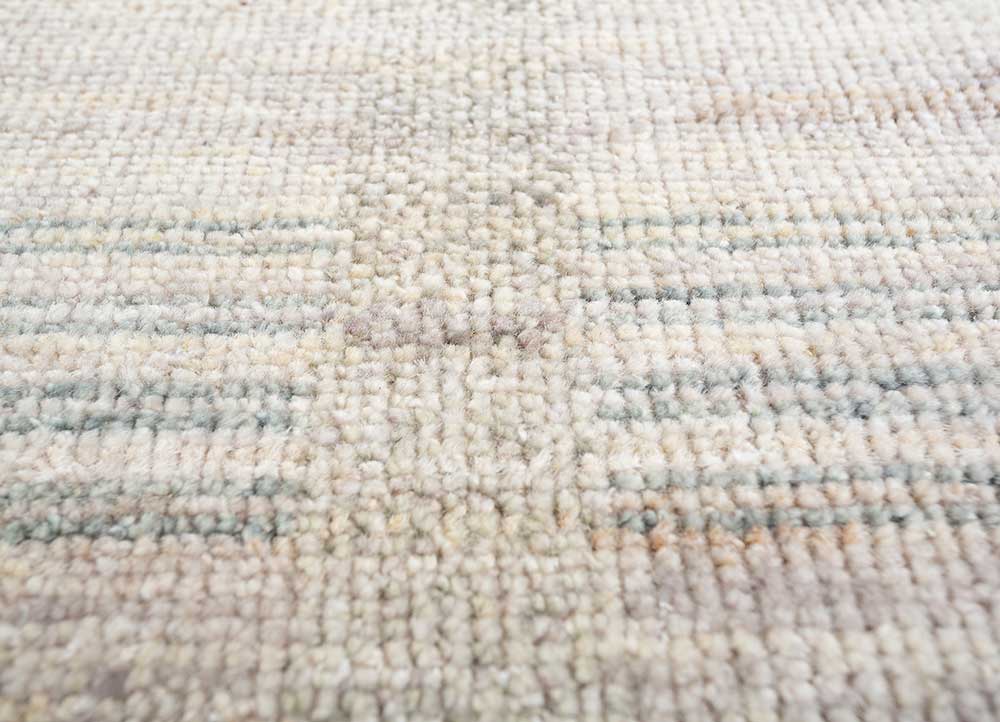 blythe ivory afghan wool Hand Knotted Rug - CloseUp