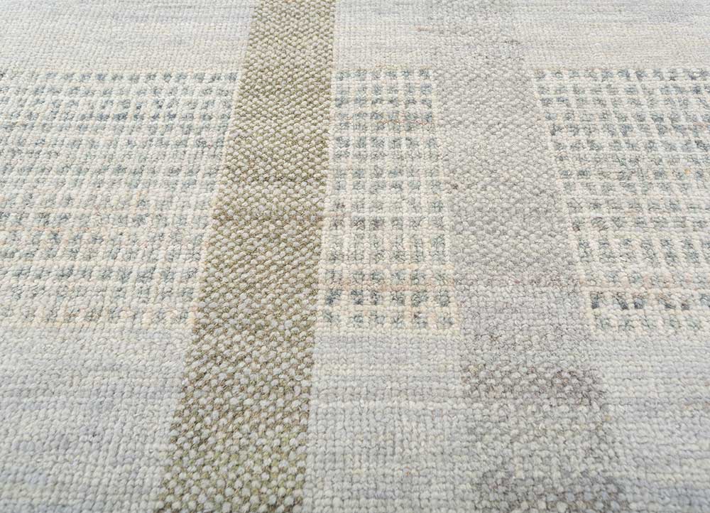 blythe ivory afghan wool Hand Knotted Rug - CloseUp