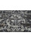 far east grey and black wool and silk Hand Knotted Rug - CloseUp far east grey and black wool and silk Hand Knotted Rug - CloseUp