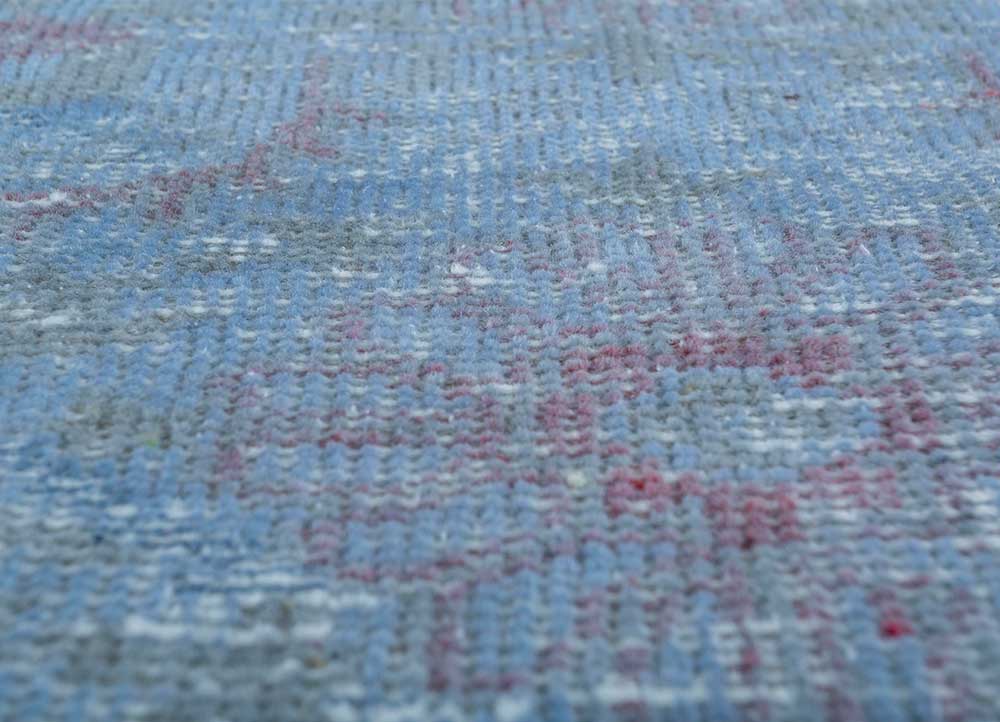 lacuna blue wool Hand Knotted Rug - CloseUp lacuna blue wool Hand Knotted Rug - CloseUp