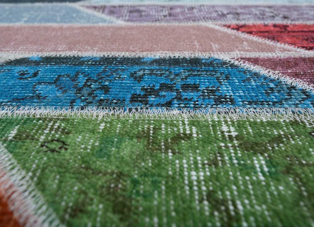 provenance multi wool Hand Knotted Rug - CloseUp