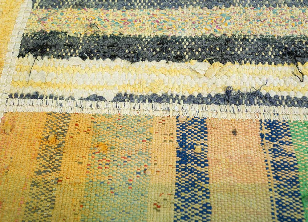 provenance gold wool Hand Knotted Rug - CloseUp