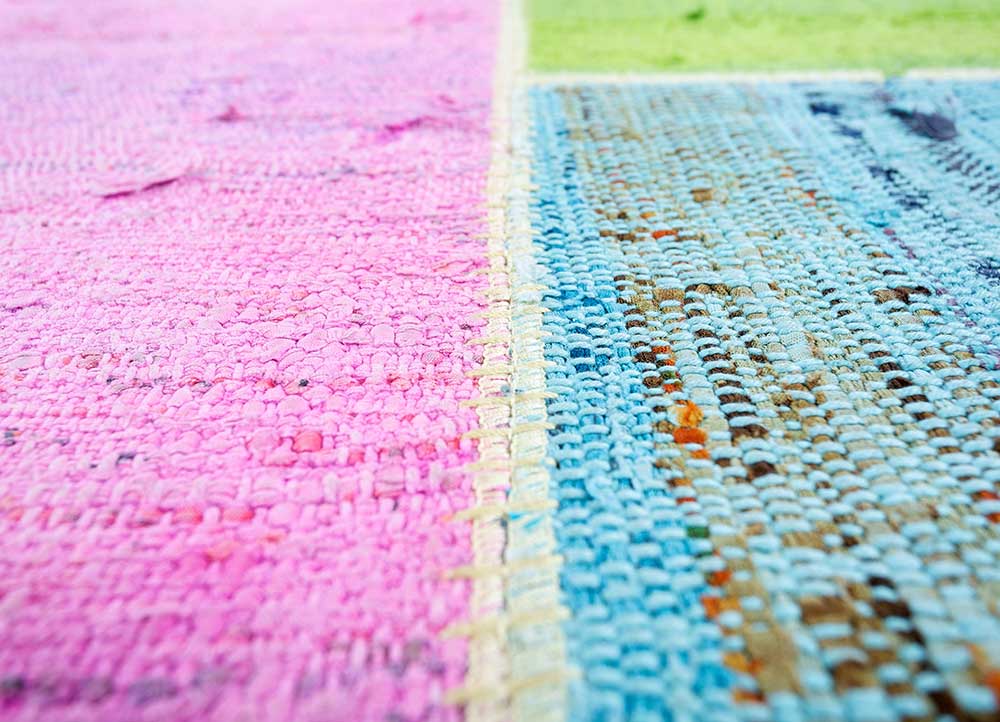 provenance multi wool Hand Knotted Rug - CloseUp