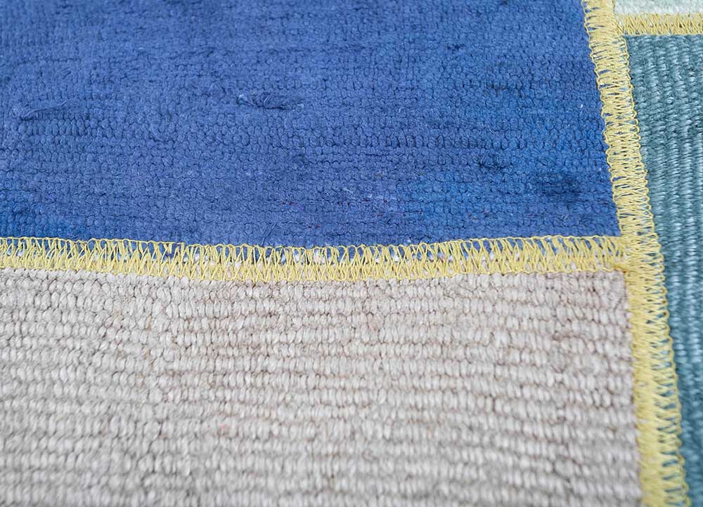 provenance multi wool Hand Knotted Rug - CloseUp