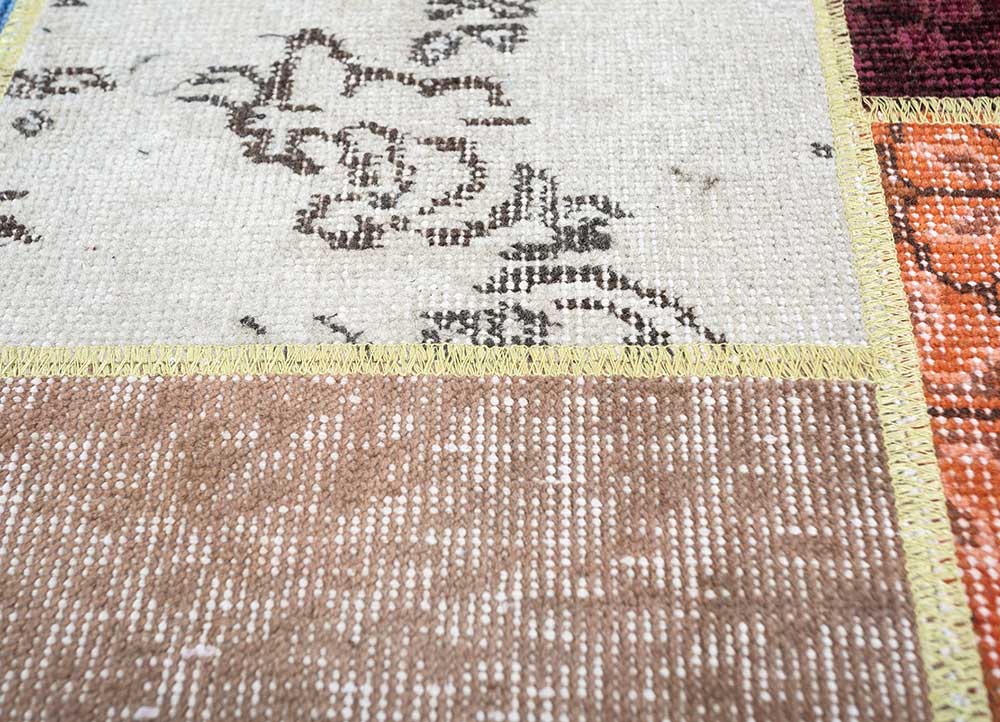 provenance multi wool Hand Knotted Rug - CloseUp