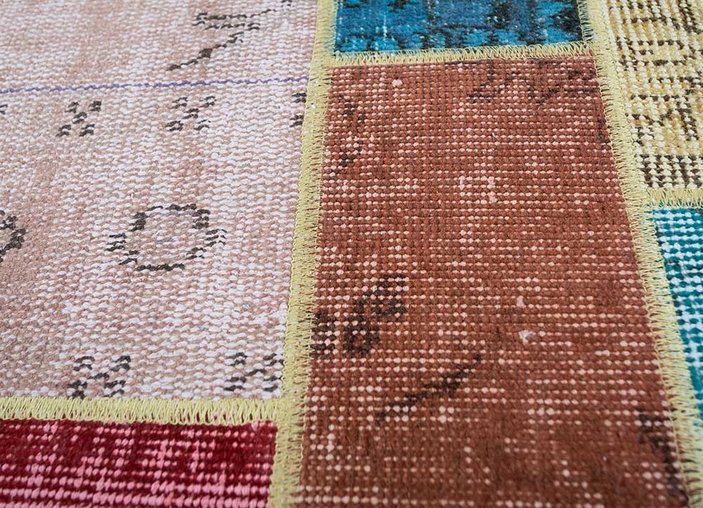 provenance multi wool Hand Knotted Rug - CloseUp