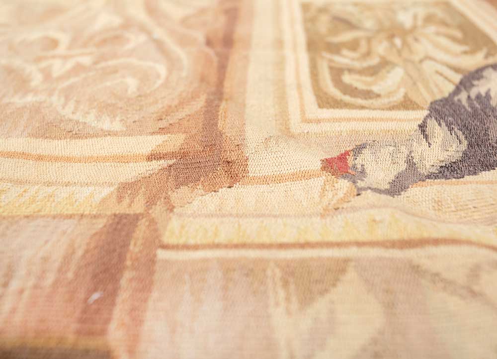 wall art green wool Hand woven Rug - CloseUp wall art green wool Hand woven Rug - CloseUp