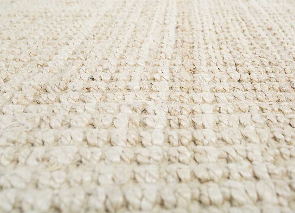 hula ivory jute and hemp Hand Knotted Rug - CloseUp