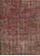 vintage red and orange wool and bamboo silk Hand Knotted Rug - CloseUp vintage red and orange wool and bamboo silk Hand Knotted Rug - CloseUp