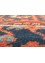 aalam red and orange wool Hand Knotted Rug - CloseUp aalam red and orange wool Hand Knotted Rug - CloseUp