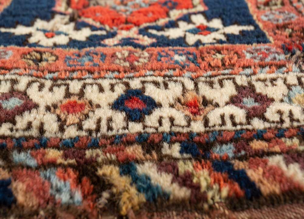 bespoke sile blue wool Wall Art Rug - CloseUp bespoke sile blue wool Wall Art Rug - CloseUp