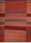 indusbar red and orange cotton Flat Weaves Rug - CloseUp indusbar red and orange cotton Flat Weaves Rug - CloseUp