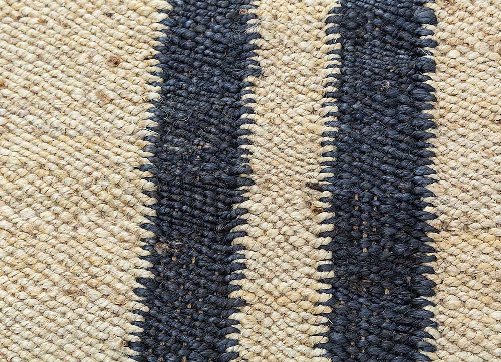 nomadic threads beige and brown jute and hemp Flat Weaves Rug - CloseUp