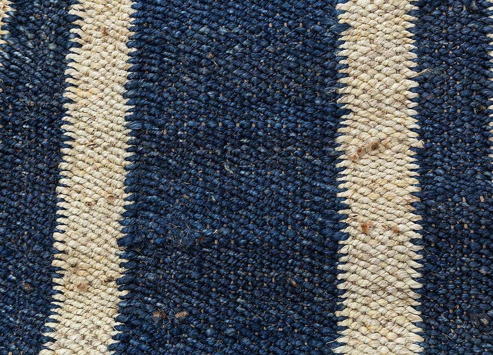 nomadic threads blue jute and hemp Flat Weaves Rug - CloseUp nomadic threads blue jute and hemp Flat Weaves Rug - CloseUp