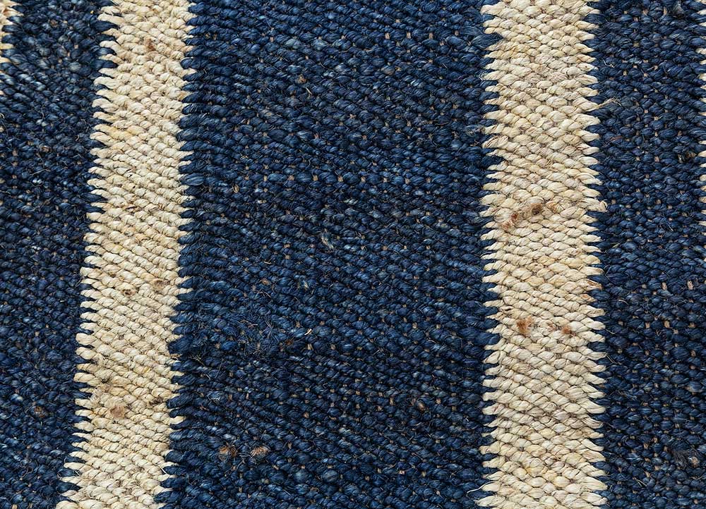 nomadic threads blue jute and hemp Flat Weaves Rug - CloseUp