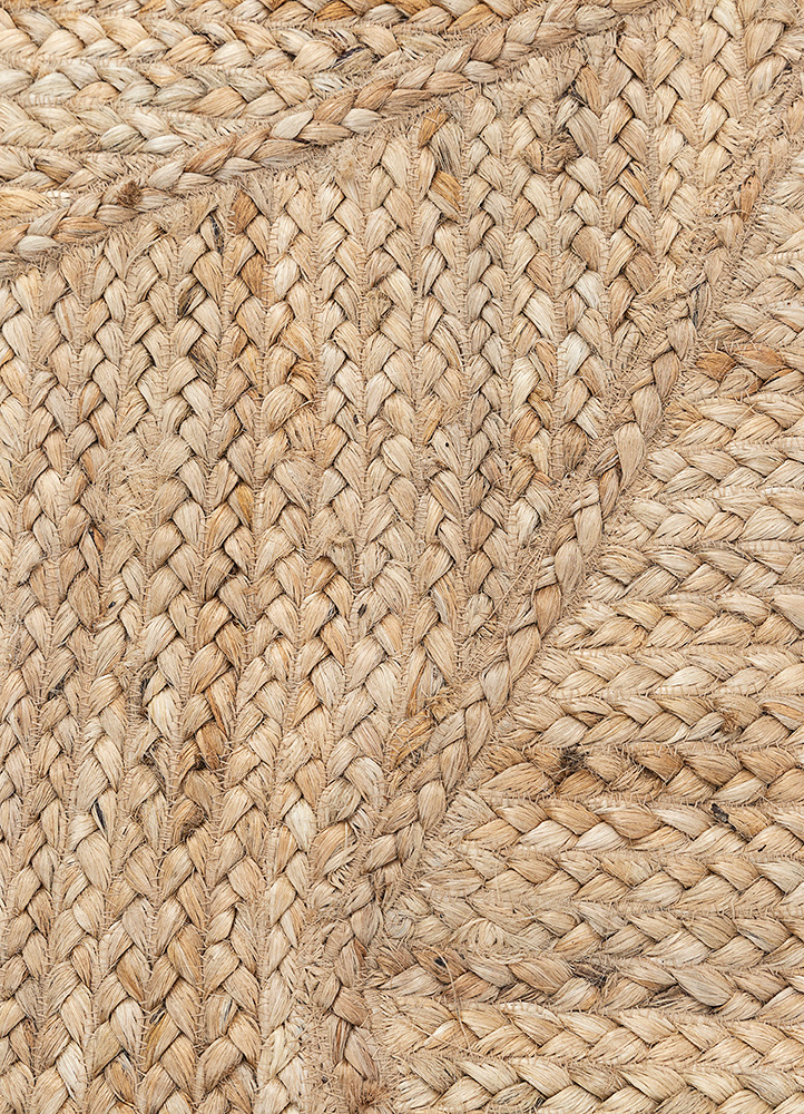 nomadic threads beige and brown jute and hemp Flat Weaves Rug - CloseUp