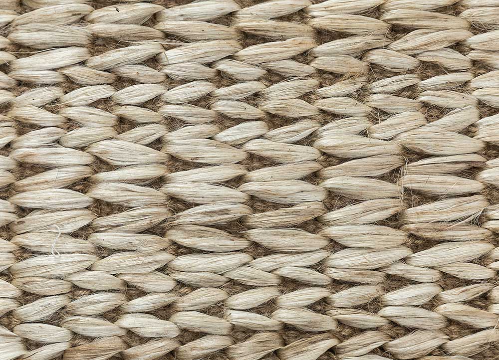 nomadic threads beige and brown jute and hemp Flat Weaves Rug - CloseUp