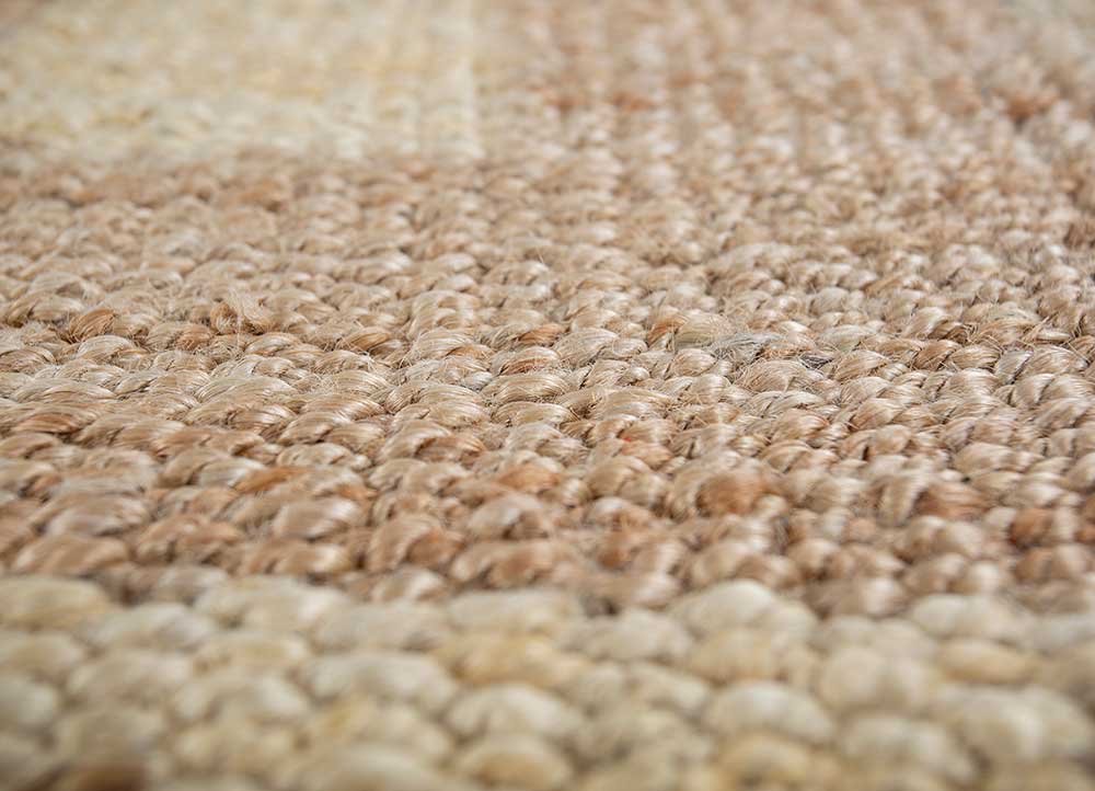 nomadic threads beige and brown jute and hemp Flat Weaves Rug - CloseUp