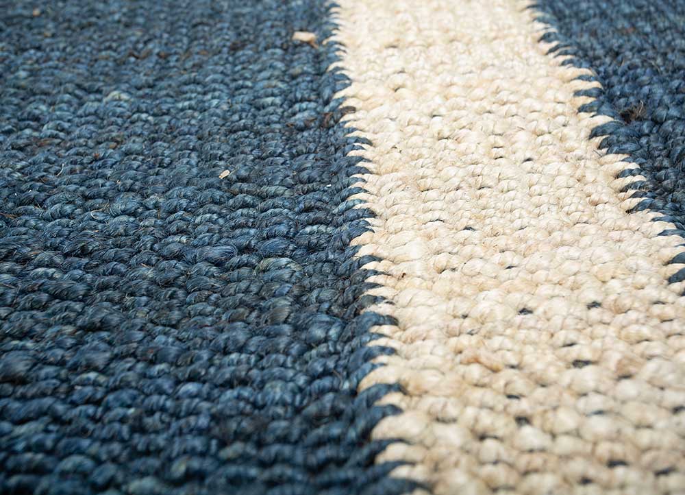 nomadic threads blue jute and hemp Flat Weaves Rug - CloseUp