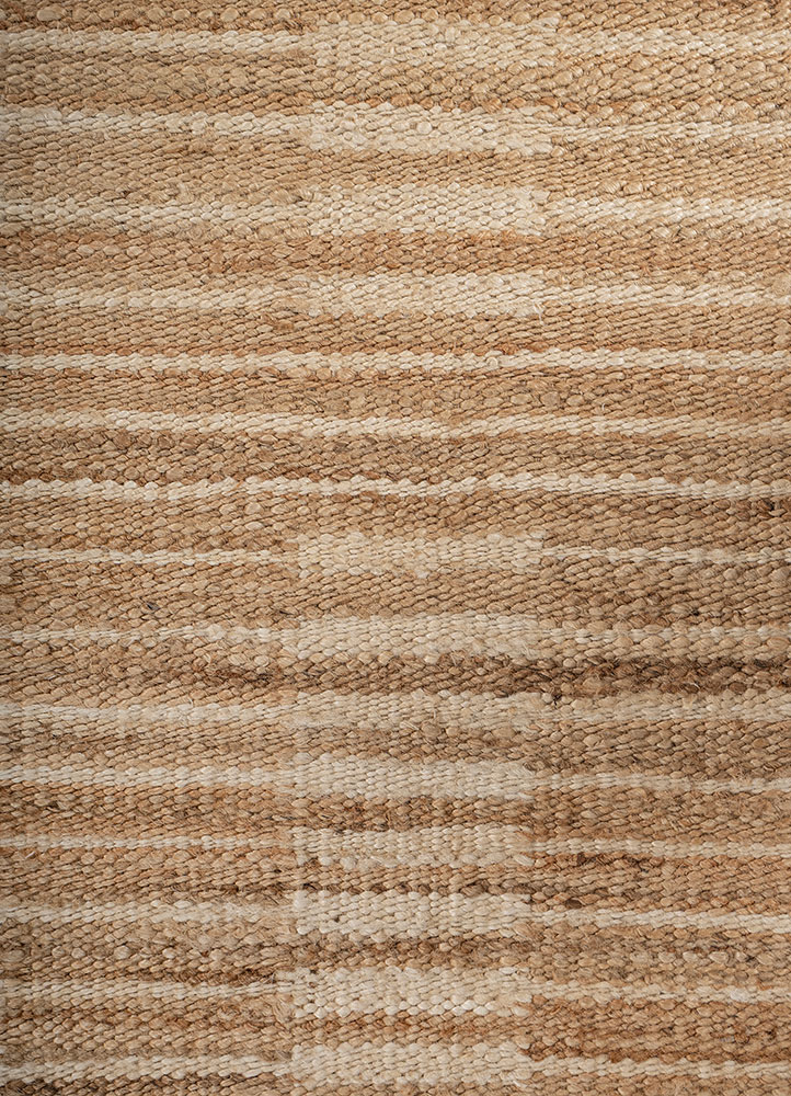 nomadic threads beige and brown jute and hemp Flat Weaves Rug - CloseUp