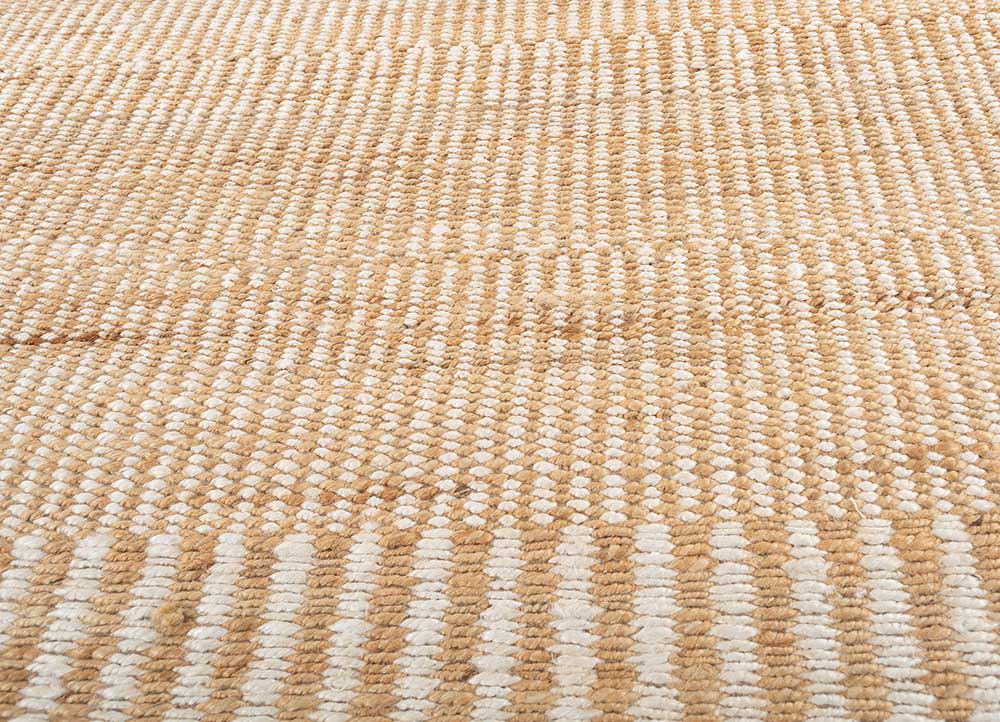 aprezo beige and brown jute and hemp Flat Weaves Rug - CloseUp