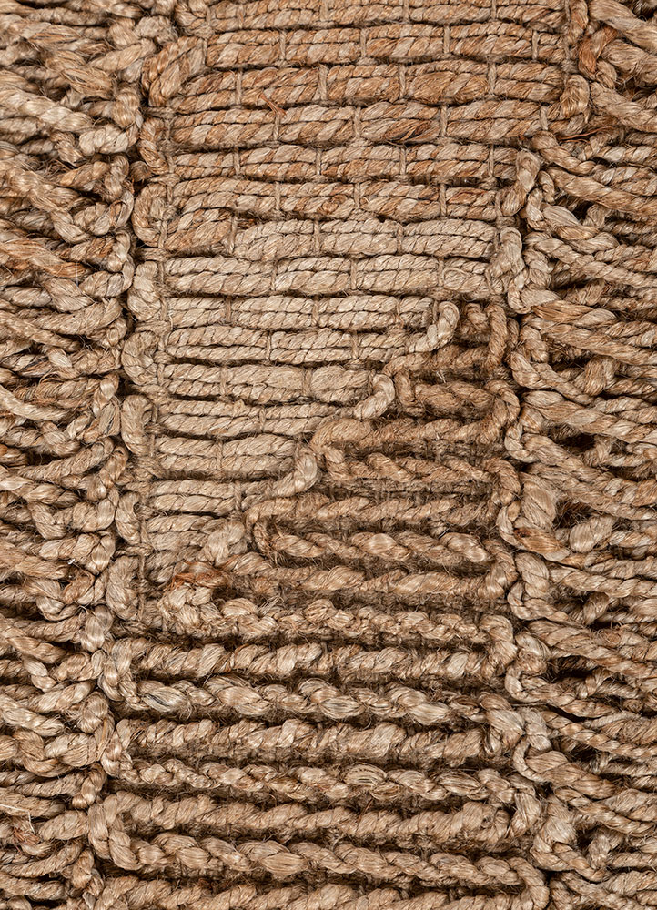 nomadic threads beige and brown jute and hemp Flat Weaves Rug - CloseUp nomadic threads beige and brown jute and hemp Flat Weaves Rug - CloseUp
