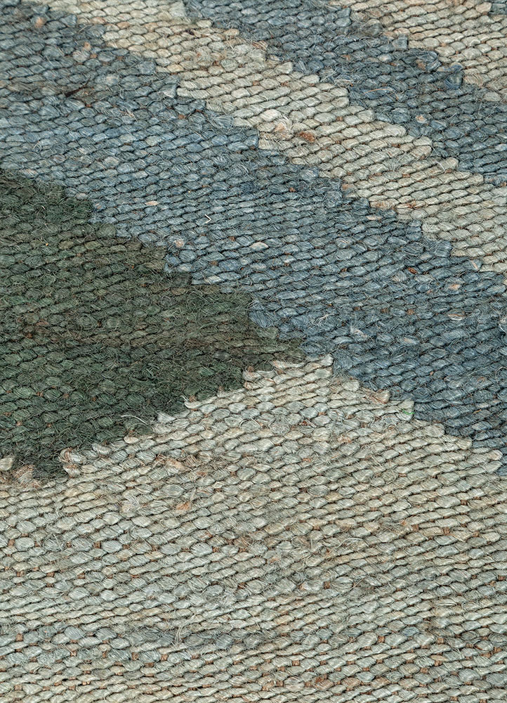 nomadic threads blue jute and hemp Flat Weaves Rug - CloseUp