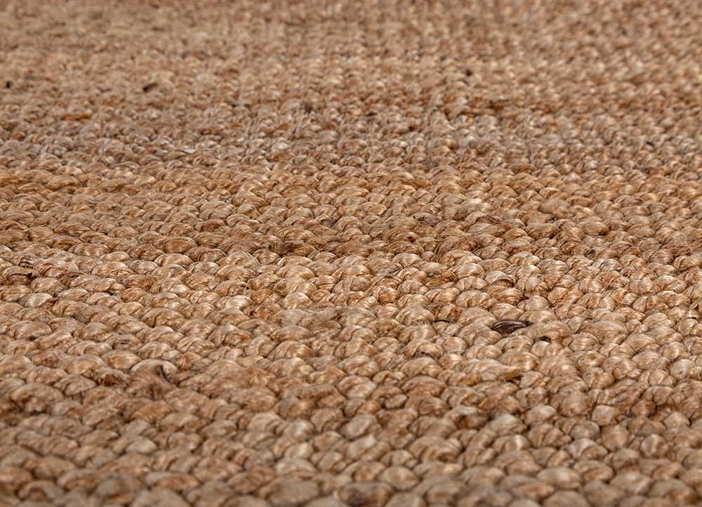 nomadic threads beige and brown wool Flat Weaves Rug - CloseUp