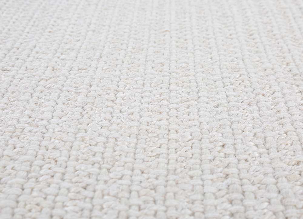 aprezo ivory wool Flat Weaves Rug - CloseUp