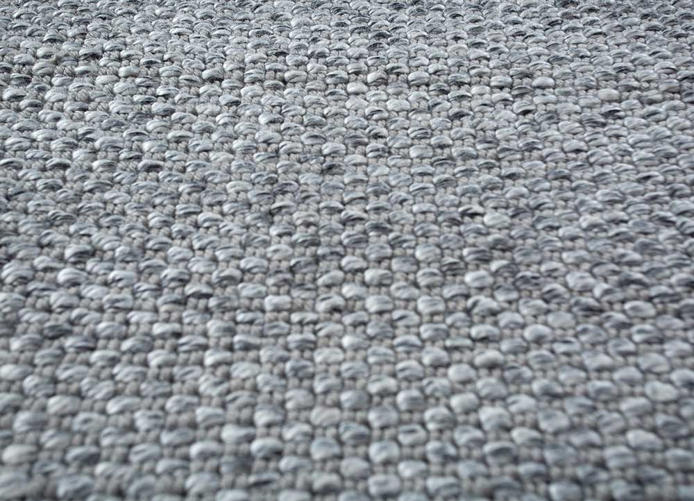 abrash blue polyester Flat Weaves Rug - CloseUp